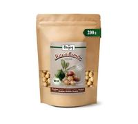 Biojoy Noci di macadamia BIO intere, non salate e non tostate, 200 g | Crude, naturali, dal Kenya
