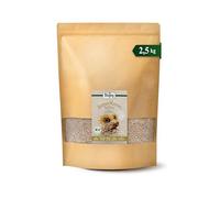 Biojoy Semi di girasole BIO, sgusciati, crudi e non salati, 2,5 kg | Dalla Bulgaria, naturali, interi, ideali per il pane, da sgranocchiare o piantare, Helianthus annuus L.