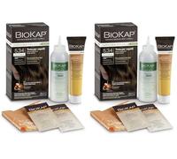 BIOKAP Nutricolor Delicato Rapid, Tinta capelli senza ammoniaca che rende i capelli morbidi, Colorazione capelli con 10 minuti di posa, 135 ml (5.34 Castano Chiaro Miele) (Confezione da 2)