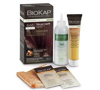 BIOKAP Nutricolor Delicato Rapid, Tinta capelli senza ammoniaca che rende i capelli morbidi, Colorazione capelli con 10 minuti di posa, 135 ml (6.66 Rosso Rubino)