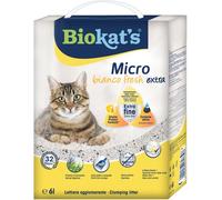 BIOKATS Biokat’s Lettiera Agglomerante Micro Bianco Fresh Extra 6L
