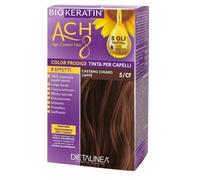 Biokeratin ACH8 Color Prodige - Tinta per Capelli Castano Chiaro Caffè 5CF, 1Kit