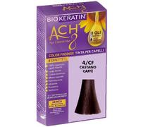 Biokeratin ACH8 Color Prodige - Tinta per Capelli Castano Caffè 4CF, 1Kit