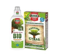 Bioki® Energizzante per Piante Verdi Tropicali Liquido + Concime Naturale Per Cycas Con Azoto Organico, Fosforo E Potassio per Foglie Sempre/Verdi E Rigogliose (COMBO PACK)