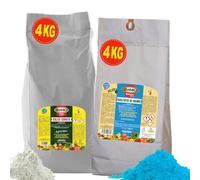 Bioki Offerta composta da 1 Solfato di Rame da 4 kg + 1 Calce Idrata da 4 kg, Alta solubilità' Indicato per Piante da orto, da frutto e da Giardino. Peso Totale 8 kg