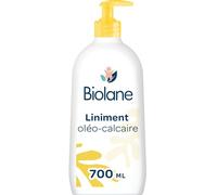 BIOLANE - Liniment Oleo-Calcaire Baby - Pulisce e protegge - 700 ml | Senza risciacquo, idrata il sedile, pelli sensibili, 99% di origine naturale, dalla nascita, Frabricato in Francia
