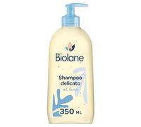 BIOLANE - Shampoo delicato per neonati e bambini - Districante per capelli - Non brucia agli occhi - Con Lino - 97% di origine naturale - Dalla nascita - 350ml