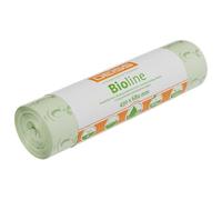 Bioline DEISS - Sacchetti bio per spazzatura, 30 L - 1 Rolle, 10