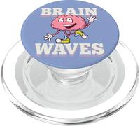 Biologia Onde Cervello Divertente Gioco di parole Evoluzione Umana Teoria Scienza PopSockets PopGrip per MagSafe