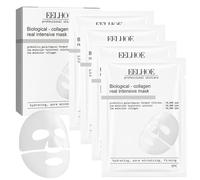 Biological-Collagen Real Intensive Mask, Maschera al collagene viso coreana,3 in 1 maschera collagene viso- Effetto Rassodante e Liftante Idratazione Intensa e Pori Minimizzati - 4 Pezzi
