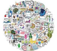Biologie Laboratorio Adesivi Cartoon Stickers 100 pezzi Skateboard Graffiti Adesivi Moto Bicicletta Snowboard Bagagli Auto Valigia per Bambini e Ragazzi Impermeabile Vinile Adesivi
