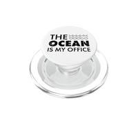 Biologo marino Ocean è il mio ufficio Biologia marina PopSockets PopGrip per MagSafe