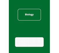 Biology Notebook - Squared: Large Size 8.5" x 11", 50 sheets (100 pages), ideal for notes, outlines, tables and graphs