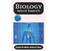 Biology Word Search: Easy to Read Print about Biology, Science and more | 50+ puzzles, Gifts for Vacations, Holidays and Relaxations
