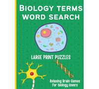 Biology Word Search Puzzle Book for Students: Fun & Educational Biology Terms Puzzles for Teens & Adults Improve Vocabulary, Memory & Exam Prep