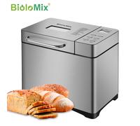 Biolomix 1KG Macchina per il pane automatica 19 in 1 in acciaio inossidabile 650W programmabile con elettrodomestico da cucina per dispenser di noci di frutta