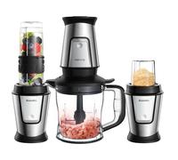 BioloMix 700W 3-in-1 Robot da cucina portatile multifunzionale Spremiagrumi Frullatore Frullato Mixer Chopper per alimenti Smerigliatrice a secco per la cucina