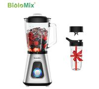 BioloMix frullatore da 1300W con barattolo di vetro da 1,5 litri, frullatori personali combinati per bevande alla frutta congelata, salse