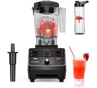 BioloMix Frullatore preprogrammato con timer intelligente professionale da 2200 W, barattolo rotondo da 2 litri, frullatore spremiagrumi robot da cucina frullati di ghiaccio frantoio T5300T N 600ML JA
