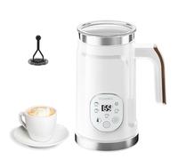 Biolomix Montalatte elettrico, montalatte automatico 5 in 1, grande capacità, 300 ml, schiuma di latte calda e fredda, per latte, cappuccino (UE)
