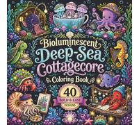 Bioluminescent Deep-Sea Cottagecore: Coloring Book