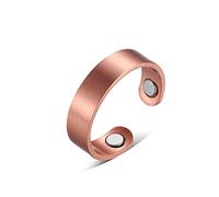 BioMag Anelli magnetici in rame per donne e uomini, con magneti da 3500 Gauss al 99,9% in rame puro, anello regolabile con scatola portagioie, Rame
