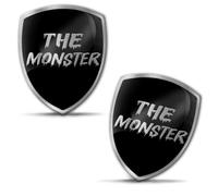 Biomar Labs 2 Adesivi in Gel 3D in Silicone per Auto, Moto, Bicicletta, Laptop, PC, Tablet,Monster KS 67