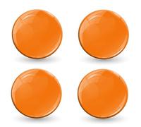 Biomar Labs 4 x 3D Gel Adesivi Silicone Bicicletta Moto Biker Casco Auto Finestra Telefono Laptop PC Tablet Porta Emblema Arancione SP 6 O