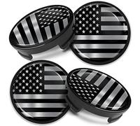 Biomar Labs 4 x 54 mm Tappi Compatibile con Ford Coprimozzo Centrale Cerchioni Copricerchi della Ruota per Cerchi in Lega Bandiera degli Stati Uniti USA Flag CF 13