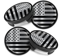 Biomar Labs 4 x 54 mm Tappi Compatibile con Ford Coprimozzo Centrale Cerchioni Copricerchi della Ruota per Cerchi in Lega Bandiera degli Stati Uniti USA Flag CF 11