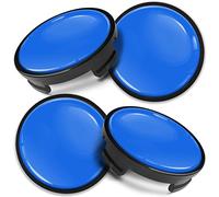 Biomar Labs 4 x 54 mm Tappi Compatibile con Ford Coprimozzo Centrale Cerchioni Copricerchi della Ruota per Cerchi in Lega Blu CFZ 22