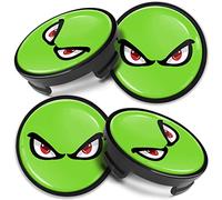 Biomar Labs 4 x 54 mm Tappi Compatibile con Ford Coprimozzo Centrale Cerchioni Copricerchi della Ruota per Cerchi in Lega Verde CFZ 20