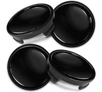 Biomar Labs 4 x 54 mm Tappi Compatibile con Ford Coprimozzo Centrale Cerchioni Copricerchi della Ruota per Cerchi in Lega Nero CF 4
