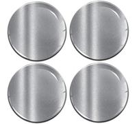 Biomar Labs® 4 x 56mm 3D Adesivi in Silicone per Coprimozzo Cerchione Copricerchi Tappi Ruote Auto Tuning Silver Colore Argento A 9756