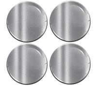 Biomar Labs® 4 x 60mm 3D Adesivi in Silicone per Coprimozzo Cerchione Copricerchi Tappi Ruote Auto Tuning Silver Colore Argento A 9760