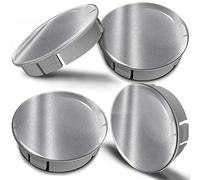 Biomar Labs® 4 x 60mm Coprimozzo Copricerchi Tappi Ruote Auto Logo Stemma Universale Tuning Colore Argento Silver CS 7