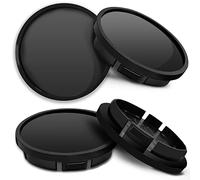 Biomar Labs Compatibile con Coprimozzo VW 5G0601171XQI 66mm Copricerchi Tappi Ruota Cerchi Lega Ricambio Nero CR 0