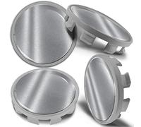 Biomar Labs Set Coprimozzo 68 mm 4 Pezzi Tappi Centrali Universali per Cerchi in Lega Coprimozzi Auto in Plastica Resistente Styling Esterno Tuning (Occhi Spaventosi In Argento CBS 8)