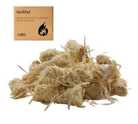 bioMat 10 Kg Accendifuoco Ecologico in Lana di Legno Imbevuto di Cera, Accendifuoco Camino, Accendifuoco Stufa, Accendifuoco Barbecue. Prodotto Made In Germany, Qualità Superiore