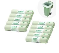 bioMat Sacchetti per la Spazzatura 120l Compostabili, 100 Sacchi per Bidone dell’ Umido, Bidone per Rifiuti Residui, Qualità Premium, Neutrali dal Punto di Vista Climatico, Made in Germany