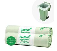 bioMat Sacchi compostabili per rifiuti da 240l (20 pezzi. Sacchi per rifi 240 l.