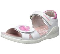Biomecanics 192165 - Sandali Punta Aperta Bambina, Bianco (Blanco Y Flores (Sauvage Estampado) Paprika), 32 EU