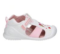 BIOMECANICS | Sandali chiusi Biomecanics per bambine - Sandali bianchi e rosa con disegni - Sandali per bambini con velcro - Massimo supporto - Comodi e versatili - Abbinabili - Modello 252183C BIOMEC