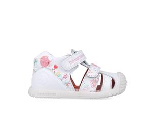 Biomecanics Sandali da donna 252107 Stampa, bianco, 23 EU