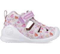 Biomecanics Sandali da ragazza 252185 Primi Passi Stampa, Bianco B050, 22 EU
