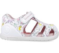 Biomecanics Sandali da ragazza Primi Passi 252167 Stampa, Bianco B050, 20 EU