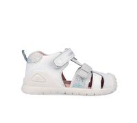Biomecanics Sandali urbani bianchi per bambini, Bianco Argento B313, 19 EU