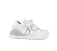 Biomecanics Scarpe Primo Passo Bambina 262121 Bianco Argento con Certificazione Pediatrica, Doppio Strappo,Ergonomica (Bianco Argento, Sistema Taglie Calzature EU, Bimbo (0-5 anni), Numero, Media, 24)