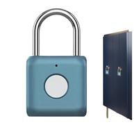 Biometric Intelligent Locker Lock, Waterproof Keyless Padlock, Waterproof Intelligent Lock, Keyless Biometric Padlock, Smart Lock with Keyless Biometric for Bookcase, Suitcase, Backpack, School