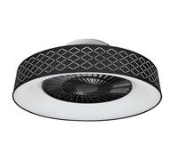 bion electrics Ventilatore da soffitto con Plafoniera led, 40w, Ø 60 cm, colore nero